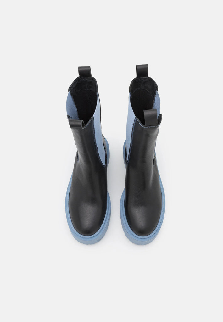 Baby Blue Biker Boots