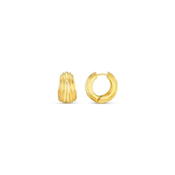 Textured Chunky Small Hoops