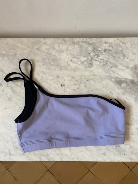Purple sports bra