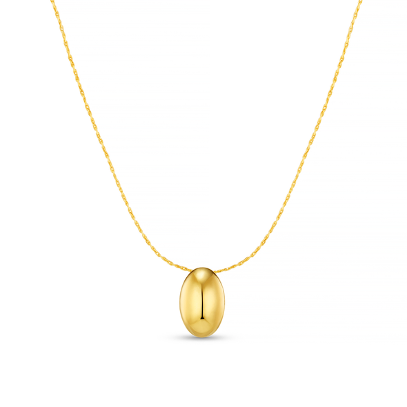 Polished Drop Chain Necklace