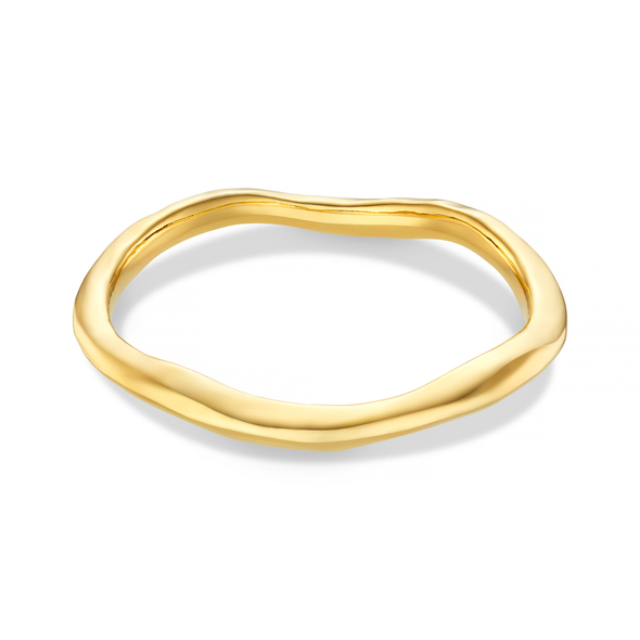 Polished Hammered Bangle