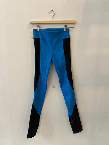 Leggings - blue & black