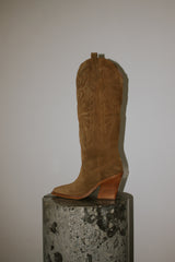 Western High Boots Natural