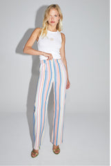 Yves Multicoloured Striped Trousers