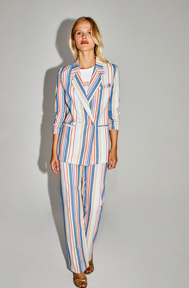 Yves Multicoloured Striped Trousers