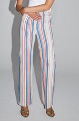 Yves Multicoloured Striped Trousers