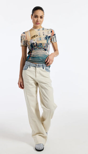 Arlet Highwaist Jeans Off White