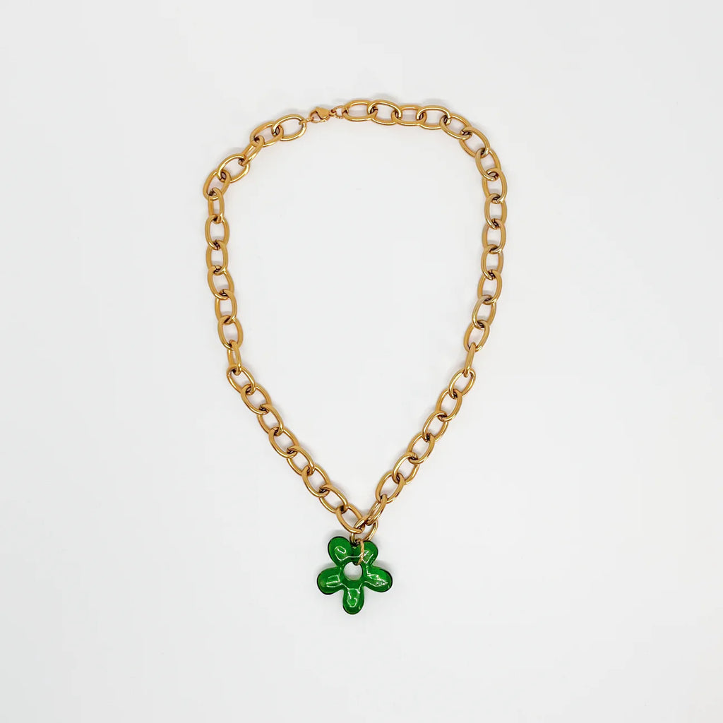 Bloom Necklace Green