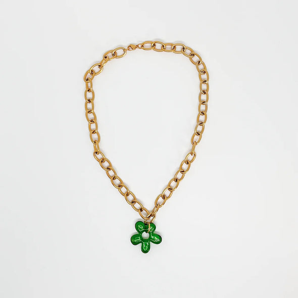 Bloom Necklace Green