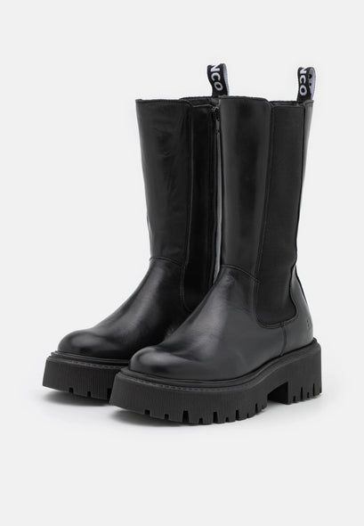 Chelsea Biker Boots Black
