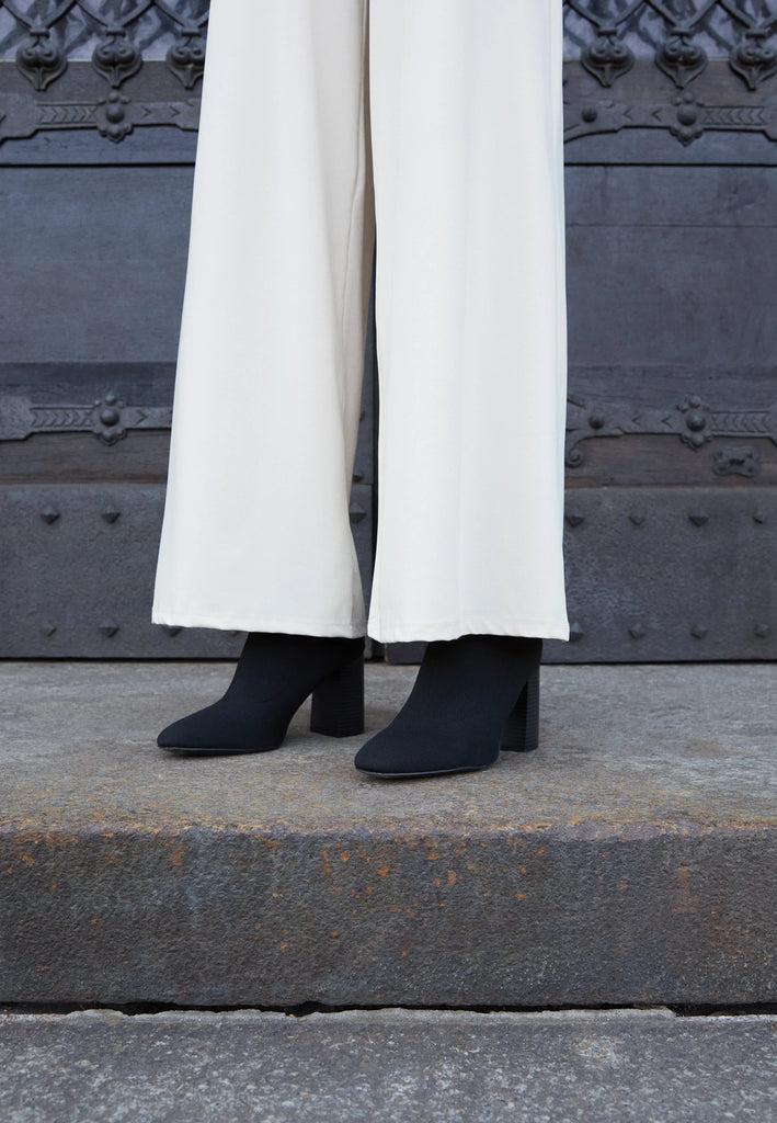 Ankle Sock Boots Black