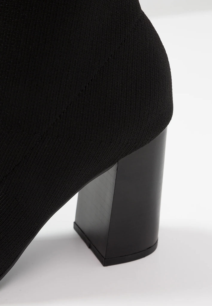 Ankle Sock Boots Black