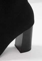 Ankle Sock Boots Black