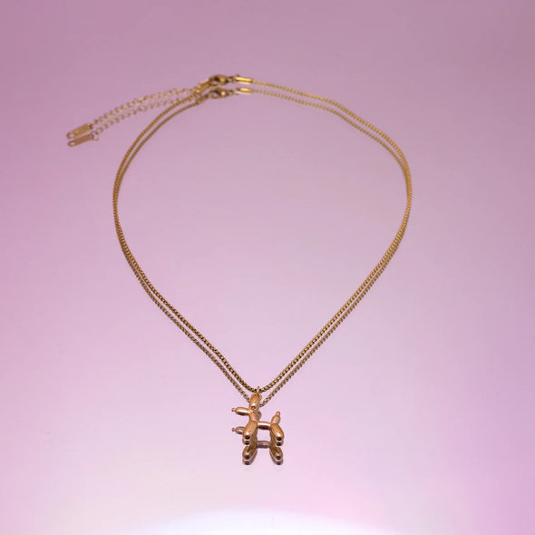 Balloon poodle necklace