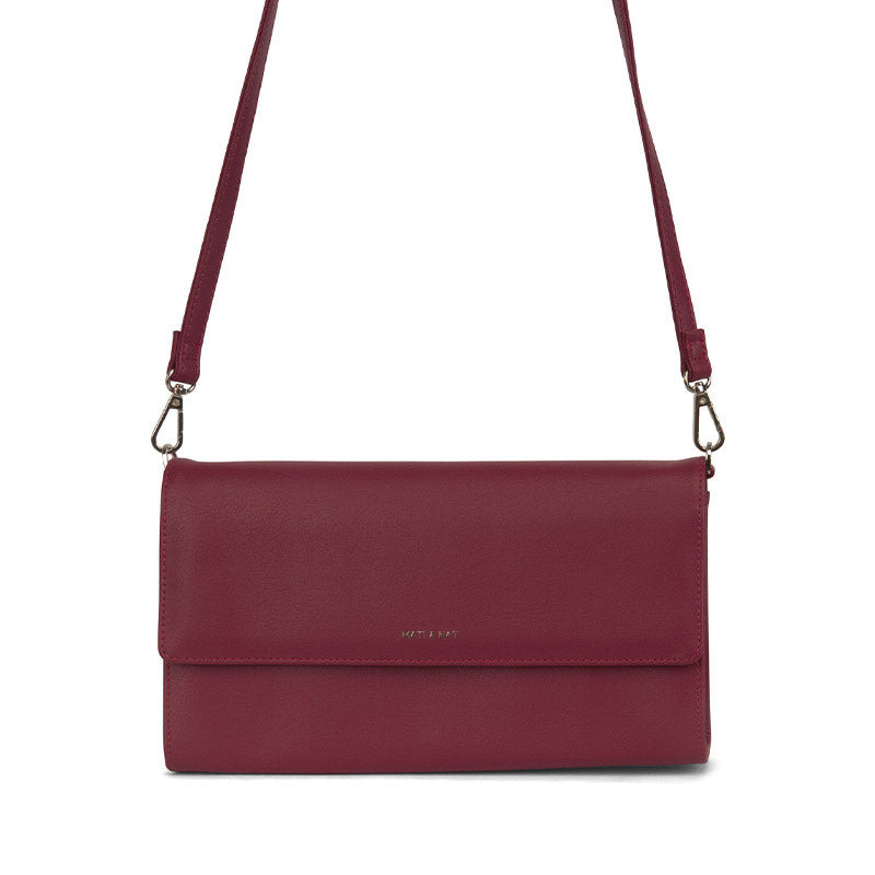 DWRLG Vegan Crossbody Bag Beetroot