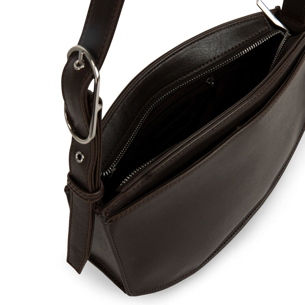 JENINE Vegan Shoulder Bag Espresso