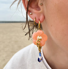 Flower Power Hoops Orange