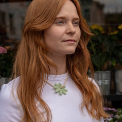 Robin Necklace Pale Green