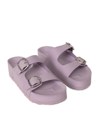 Olaya Vegan Slides Lilac