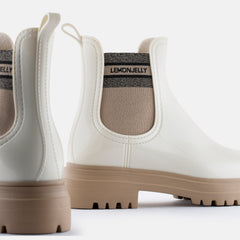 Flow Vegan White Boots Low