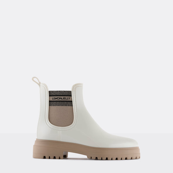Flow Vegan White Boots Low