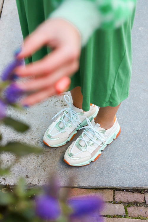Los Angeles Sneaker Mint/Orange