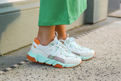 Los Angeles Sneaker Mint/Orange