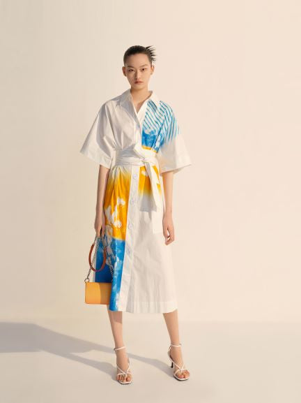 Bright Woven Dress by Lily Apparel