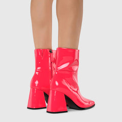 Highlighter Pink Booties