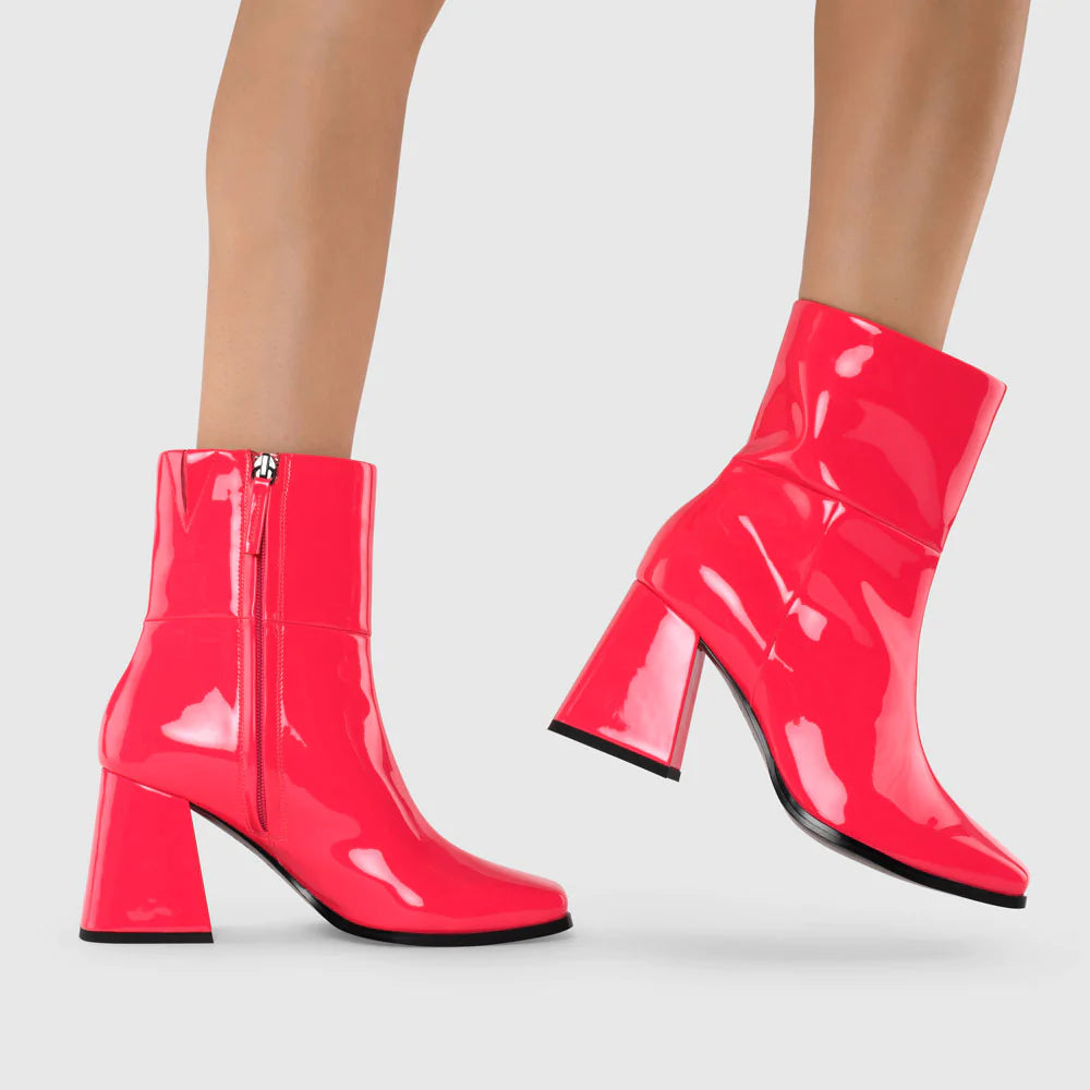 Highlighter Pink Booties