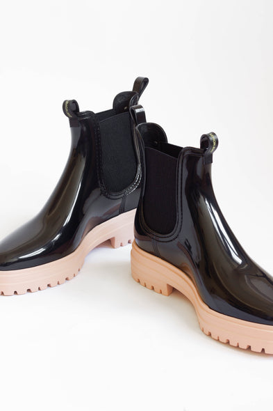 Walker Vegan Black/Pink Low Boots