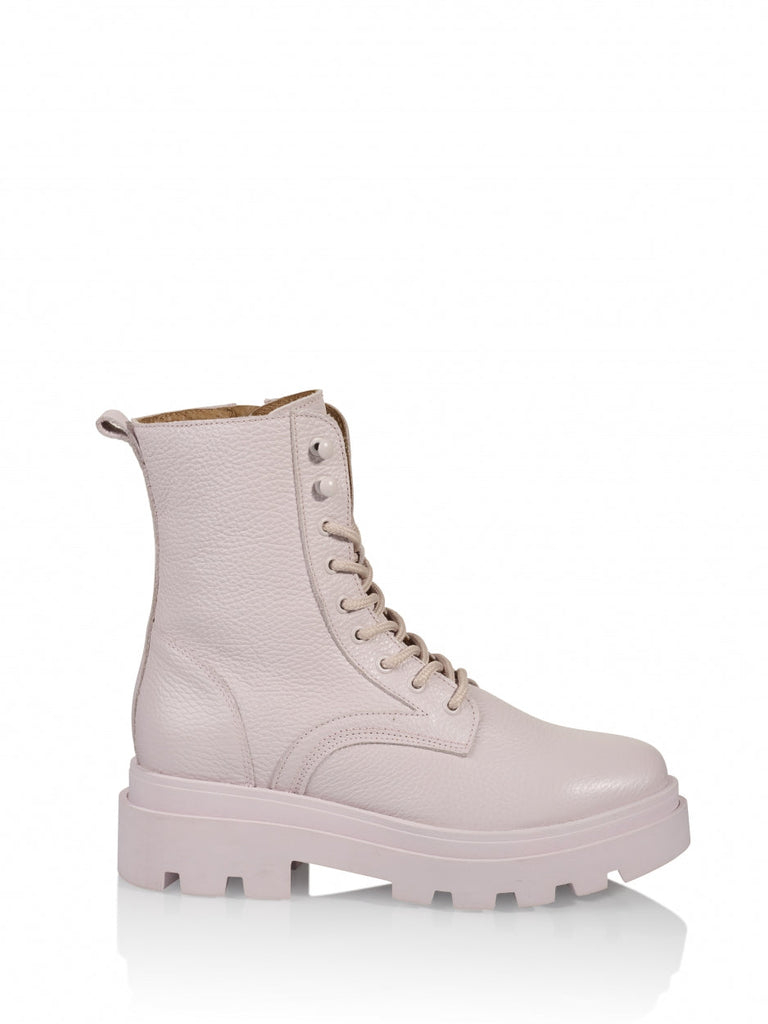 Lilac Biker Boots