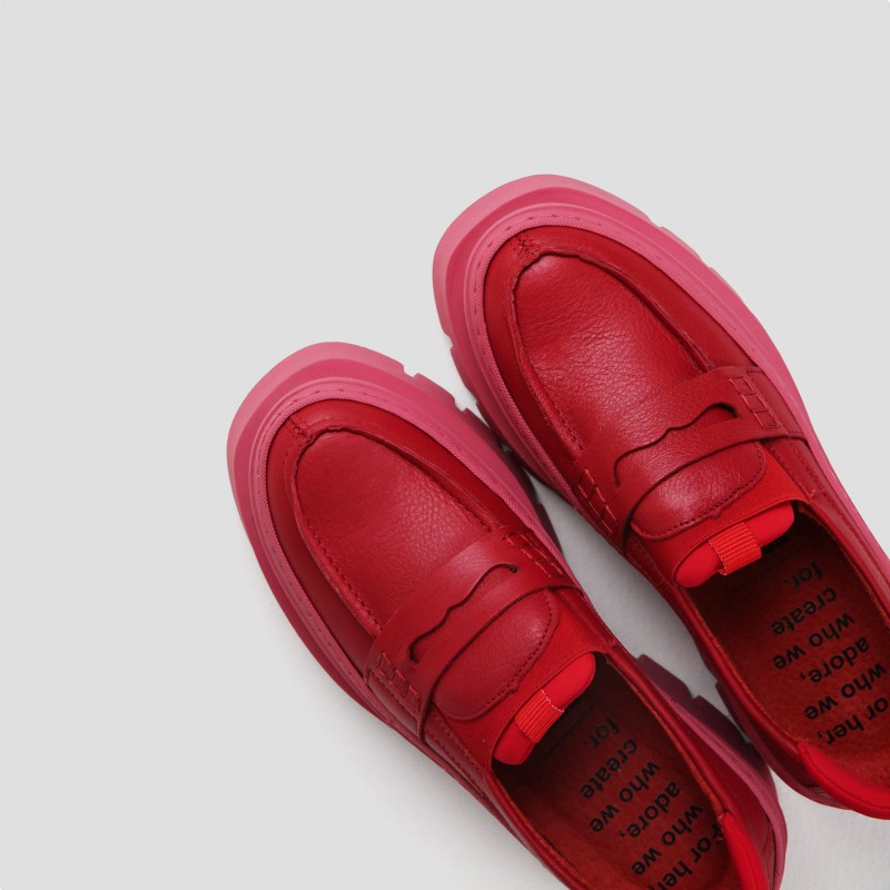 Loafer Red Evi Ann
