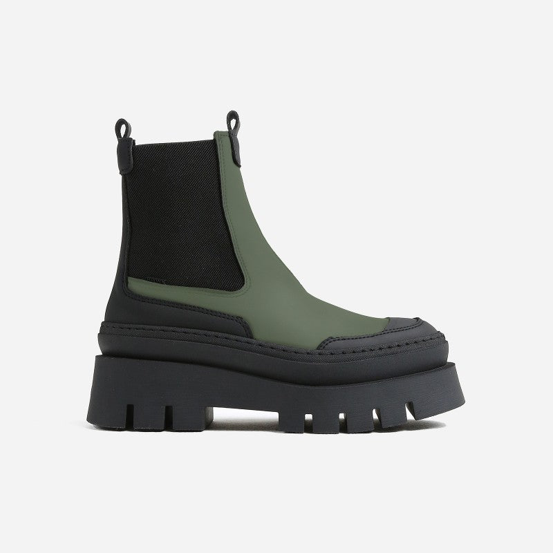 BIKER BOOT EVI ANN | KHAKI BLACK