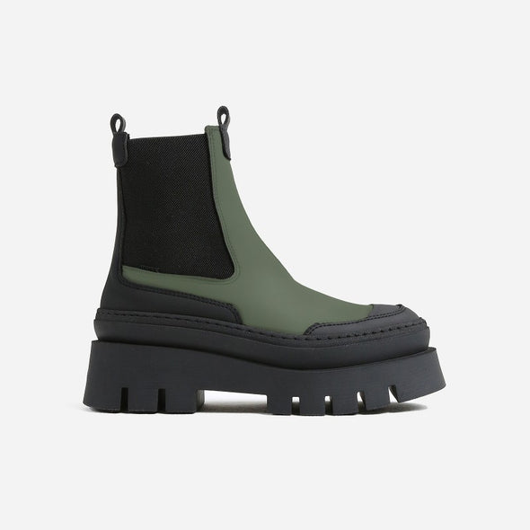 BIKER BOOT EVI ANN | KHAKI BLACK