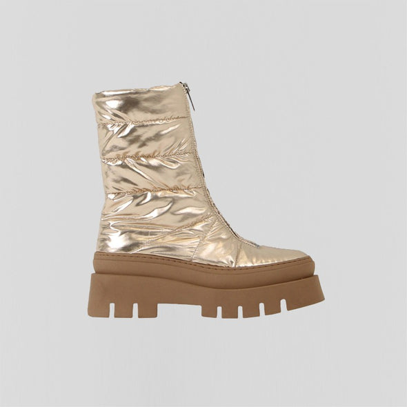 Evi-Ann Front Zip Parachute Champagne Boot
