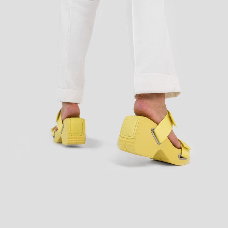 Upp Date Yellow Sandals