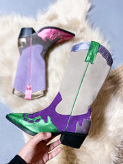 Puglia suede leather cowboy boots