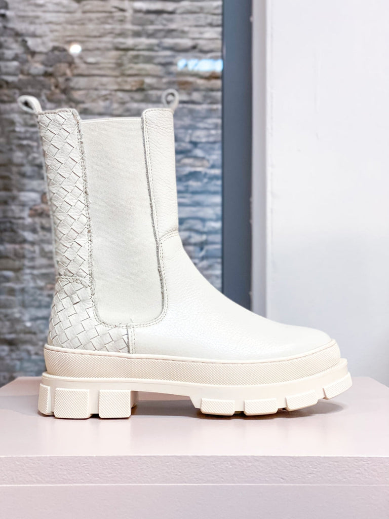 Hamm Leather Braided Biker Boots