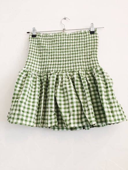 Vichy Skirt Green