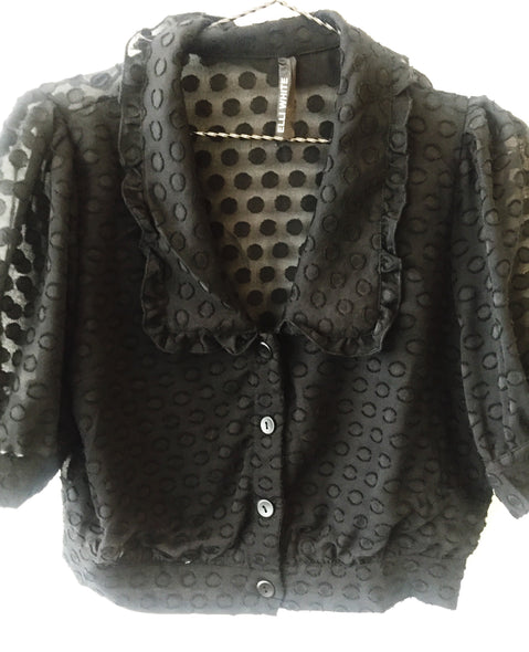 Dotted Blouse Noir