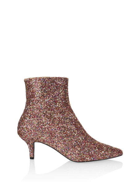 Lugo Glitter Boots Nude