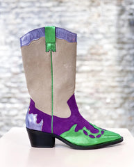 Puglia suede leather cowboy boots