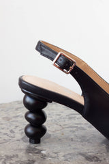 Black Peep Toe Pumps