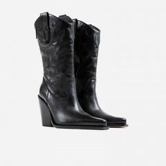 Bonderia Boot Shiny Black