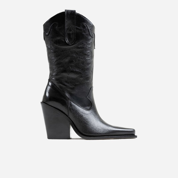 Bonderia Boot Shiny Black