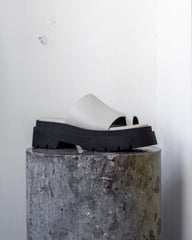 Maggie Grained Off White Leather