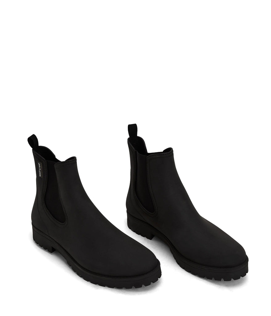 Laney Black Vegan Boots
