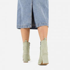 Melanie Pastel Green Boots