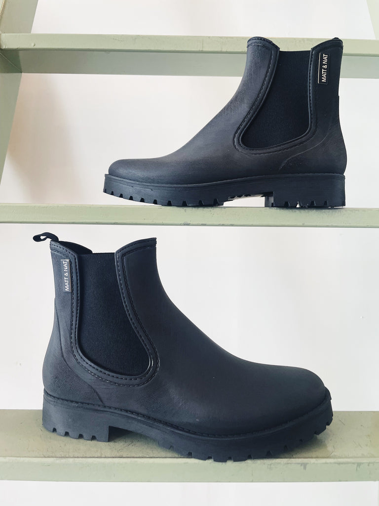 Laney Black Vegan Boots